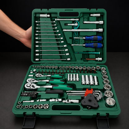 Caja de herramientas de 216 piezas