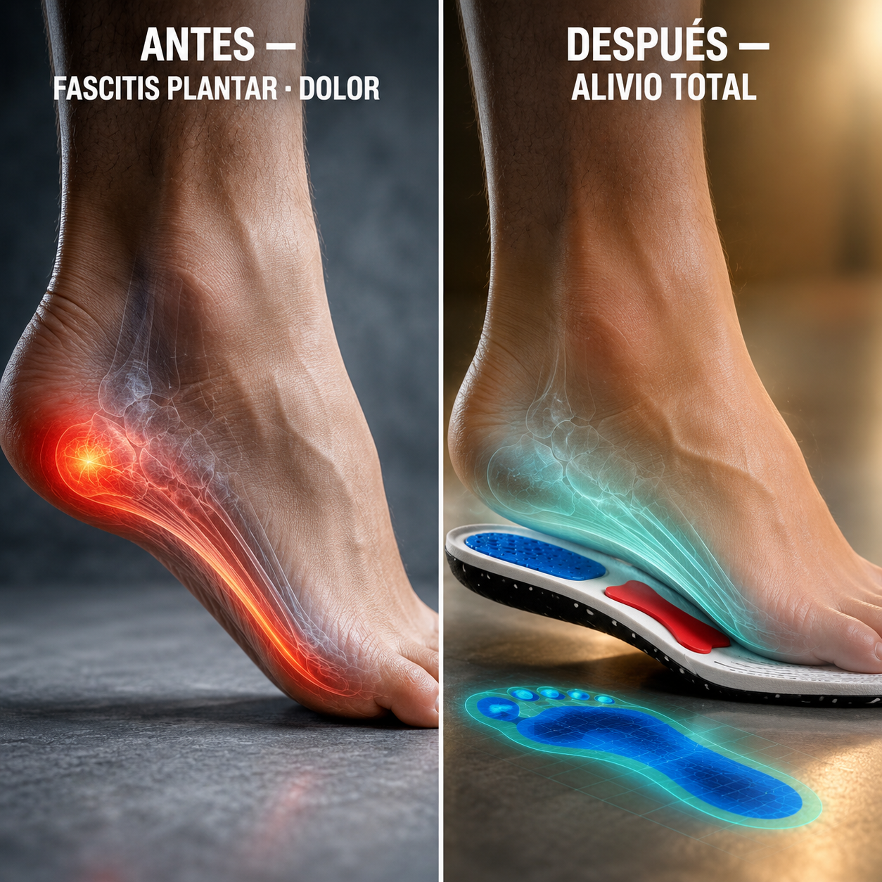 Plantillas Ortopédicas 🦶| Alivia Dolor de Pies y Fascitis Plantar 🩹